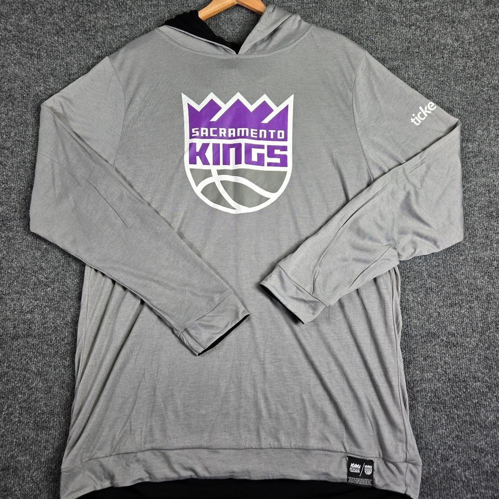 Sacramento Stockton Kings Reversible Hoodie Mens XL Ticketmaster NBA G-League - Picture 1 of 12